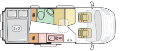 Nočni tloris Twin 640 SPB Family (aut)