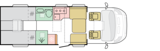 Dnevni tloris MB 670 DL